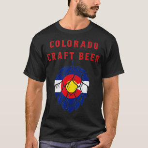Craft Beer Colorado Flag USA 4th July Brewery T-Shirt