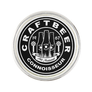 Craft Beer Connoisseur 1967 Lapel Pin