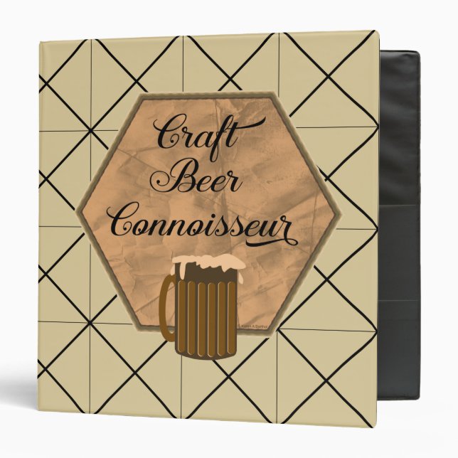 Craft Beer Connoisseur 3 Ring Binder (Front/Inside)