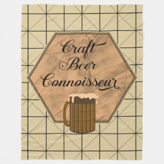 Craft Beer Connoisseur Fleece Blanket