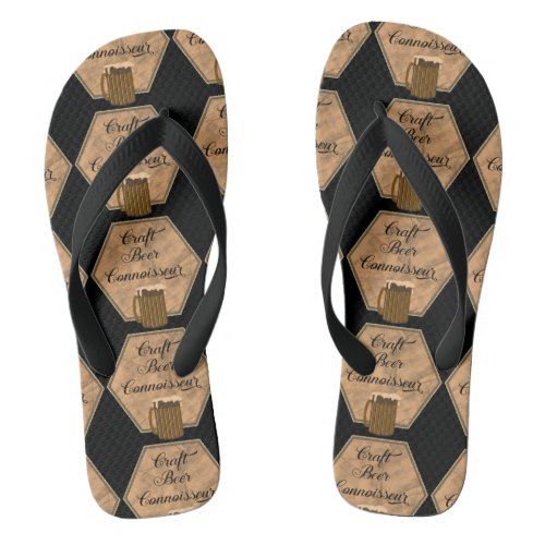 Craft Beer Connoisseur Flip Flops