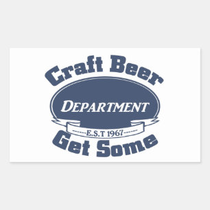 CRAFT BEER Department 1967 Get Some Rectangular Sticker