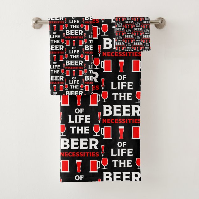 Craft Beer Drinkers Bath Towel Set (Insitu)