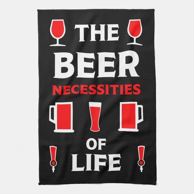 Craft Beer Drinkers Kitchen Towel (Vertical)
