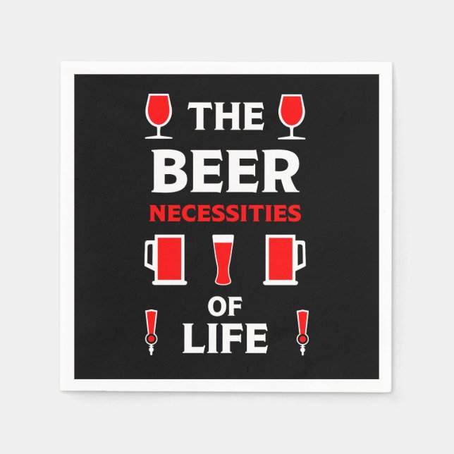 Craft Beer Drinkers Napkins (Front)