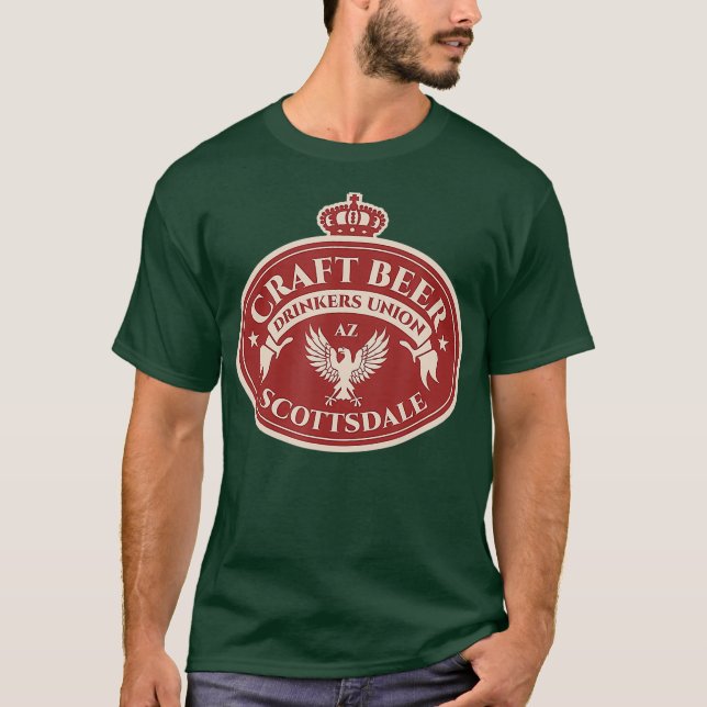 Craft Beer Drinkers Union - Scottsdale Arizona T-Shirt (Front)