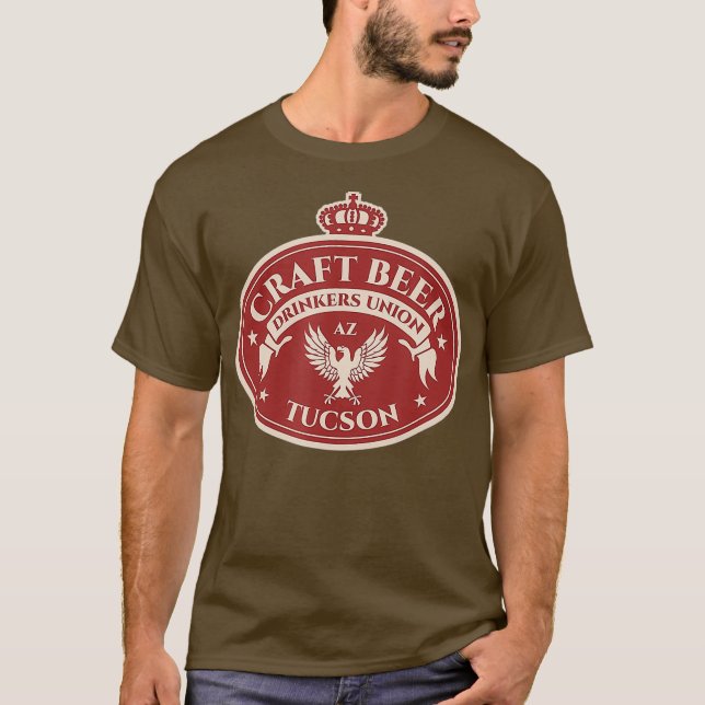 Craft Beer Drinkers Union - Tucson Arizona T-Shirt (Front)