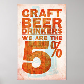 Craft Beer Drinkers—We Are The 5% Poster
