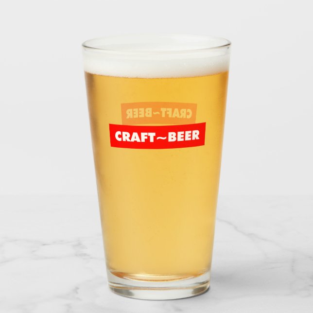 CRAFT ~ BEER GLASS (Front Filled)