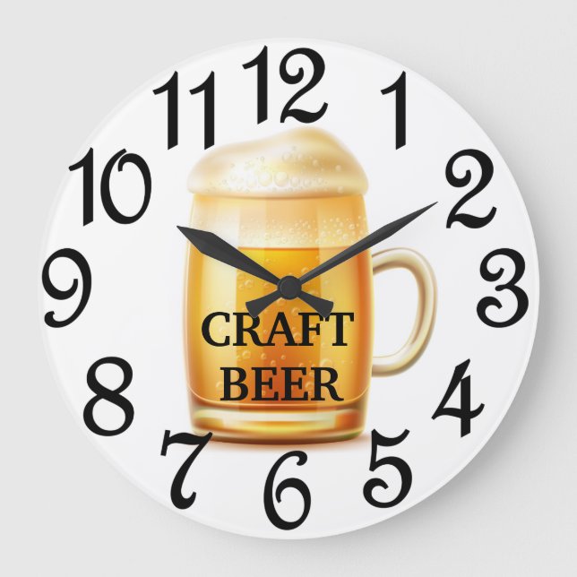 Craft Beer Large Clock (Front)
