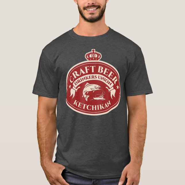 Craft Beer Lovers Ketchikan Alaska T-Shirt (Front)