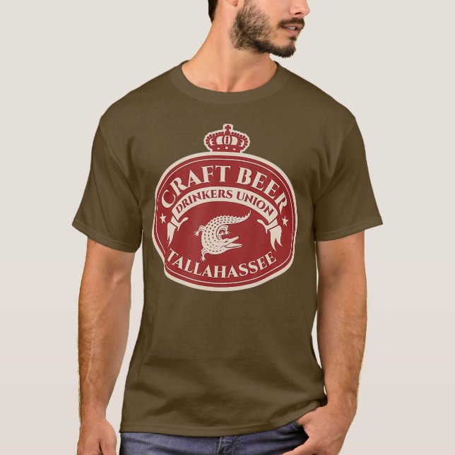 Craft Beer Lovers Label - Tallahassee Florida T-Shirt (Front)