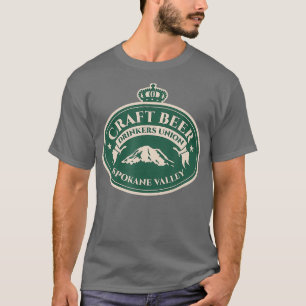 Craft Beer Lovers - Spokane Valley Washington T-Shirt