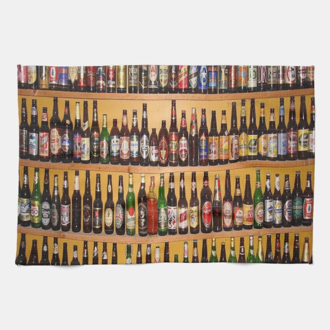 craft beer mens kitchen hand towel (Horizontal)