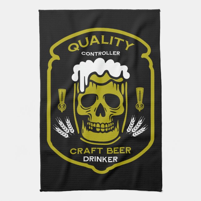 Craft Beer Oktoberfest Kitchen Towel (Vertical)