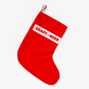 Craft Beer Small Christmas Stocking