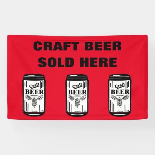 CRAFT BEER SOLD HERE R BANNER