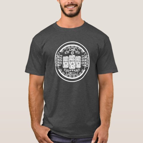 Craft Beer three Beer Cans T_Shirt