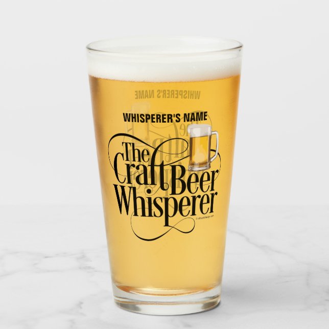 Craft Beer Whisperer Glass (Front Filled)