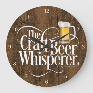 Craft Beer Whisperer Large Clock