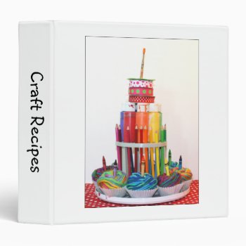 "craft Cake"  Photography 3 Ring Binder by time2see at Zazzle