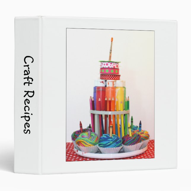 "Craft Cake"  Photography 3 Ring Binder (Front/Spine)