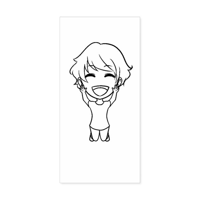 Craft caricature character c1e4p20 storytelling rubber stamp (Imprint)