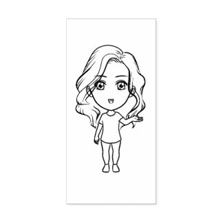 Craft caricature character c4e2p10 storytelling rubber stamp