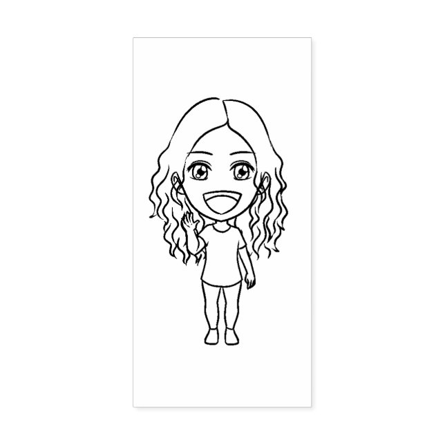 Craft caricature character c5e3p17 storytelling rubber stamp (Imprint)