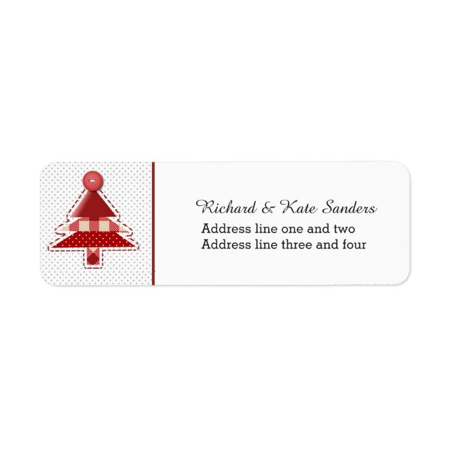 Craft Christmas Tree Label (Front)