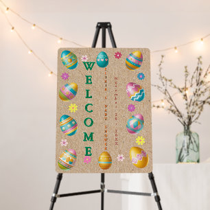 Craft Colorful Floral Easter Eggs Baby Shower Foam Board
