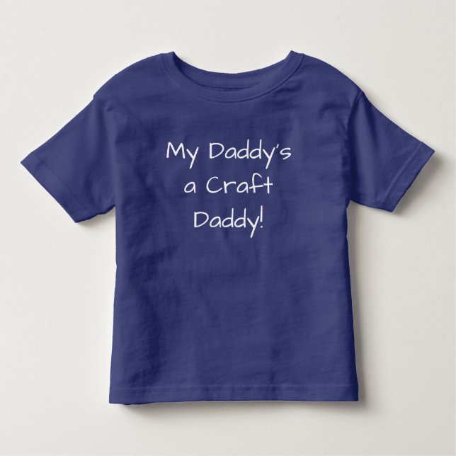 Craft Daddy Blog Logo Toddler Tee, Royal Blue T-shirt (Front)
