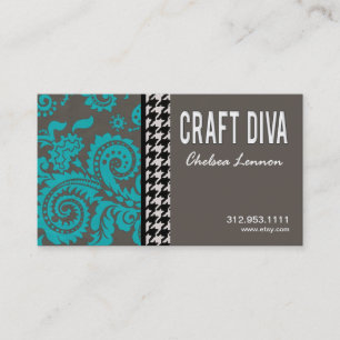Craft Diva Artist Handicrafts Knitting Quilting Business Card