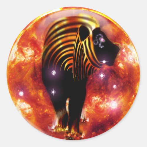 Craft Dungeon Zodiac_Leo Classic Round Sticker