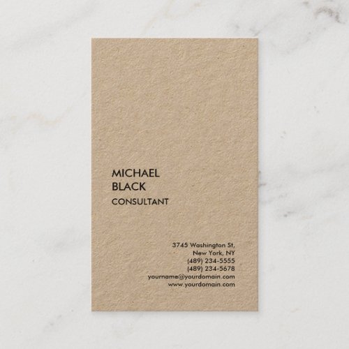 Craft Exclusive Special Unique Modern Minimalist Business Card