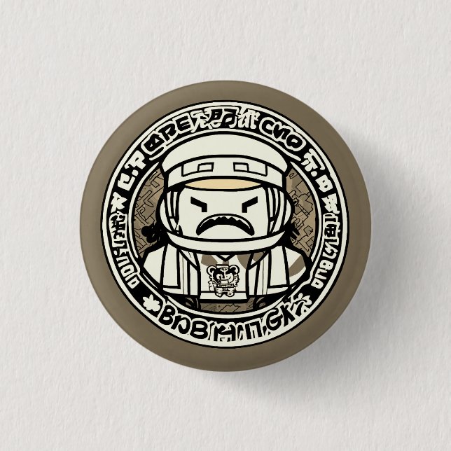 craft logo mascot button (Front)