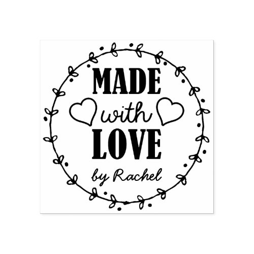 Craft Made With Love Handmade Goods Rubber Stamp