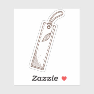 craft paper bookmark textured sticker