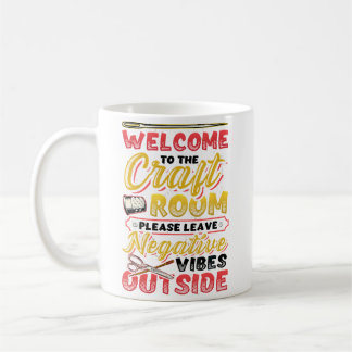 Craft Room Artist Crafter Yarn Crochet Knitting Coffee Mug
