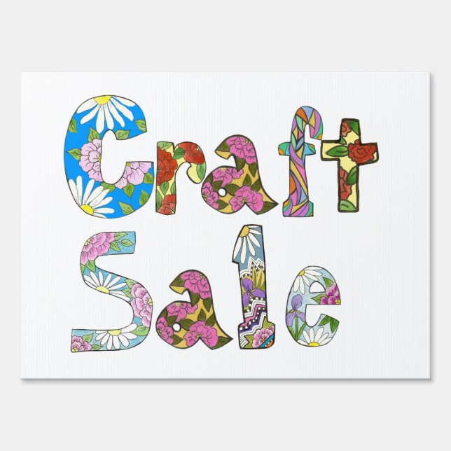 Craft Sale Sign (Front)
