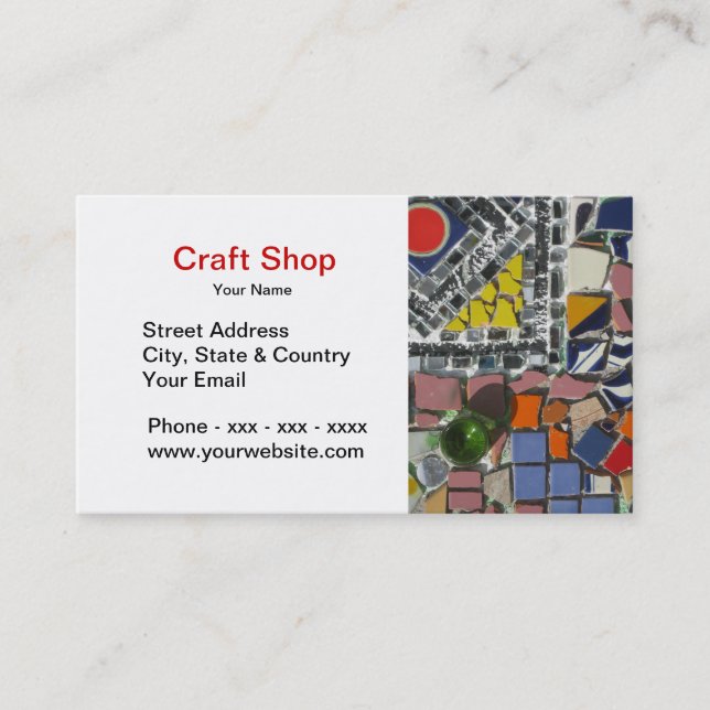 Craft Shop Business Card (Front)
