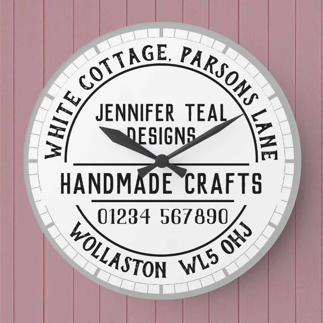 Craft Shop Wall Clock | Zazzle