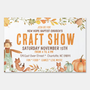 Craft Show Yard Sign