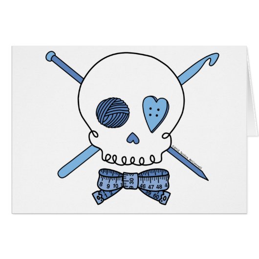 Craft Skull (Blue) Cards (Front Horizontal)