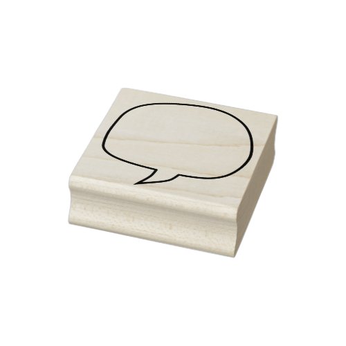 Craft speech bubble or balloon rubber stamp