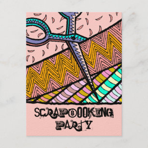 Craft Themed Party Scrapbooking parties Invitation