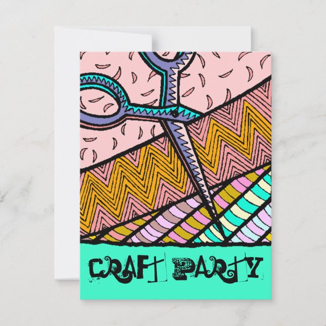 Craft Themed Party Scrapbooking parties Invitation (Front)