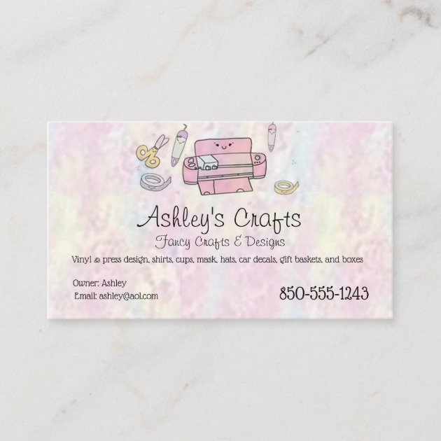 Craft Vinyl Business Card - Silhouette 