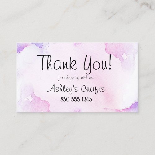 Craft Vinyl Thank you card