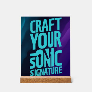 Craft Your Sonic Signature Acrylic Sign